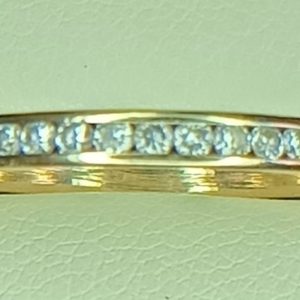 Women's 0.25 ct. Natural Round Diamonds Wedding Band In 14K Yellow Gold
