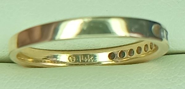 Women's 0.25 ct. Natural Round Diamonds Wedding Band In 14K Yellow Gold - Image 3