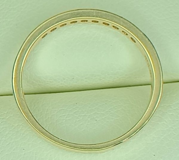 Women's 0.25 ct. Natural Round Diamonds Wedding Band In 14K Yellow Gold - Image 4