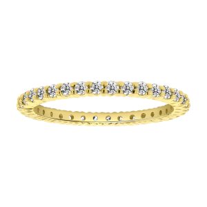 Women's 0.50 ct. Natural Round Diamonds All Around Eternity Band in 14K Yellow Gold