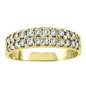Men's 0.65 ct. Natural Round Diamonds Wedding Band in 14K Yellow Gold