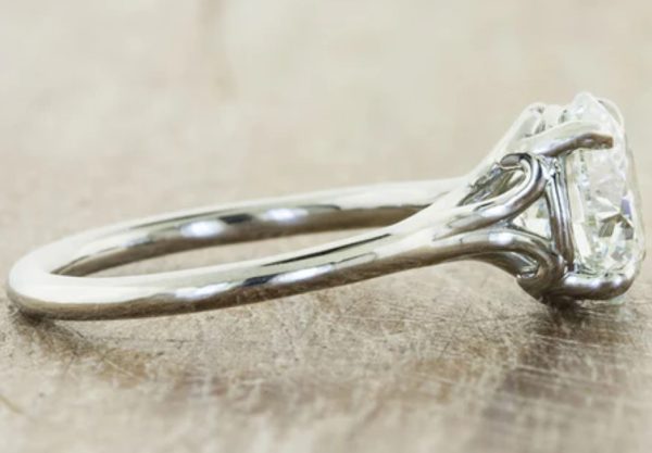 GIA 1.77 ct. Natural Round Diamond Solitaire Ring 18K White Gold - Image 3