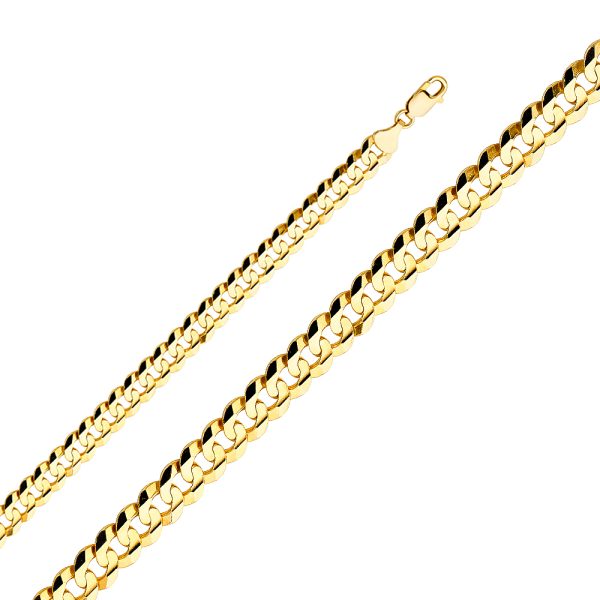 Men's 24" 9.8 mm Miami Cuban Link Necklace in 14K Yellow Gold - Image 2