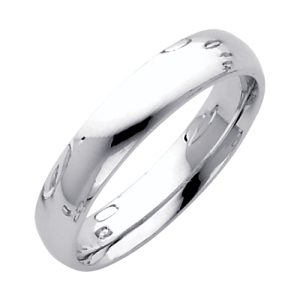 4.0 mm Comfort Fit Wedding Band in 14K White Gold