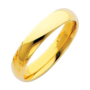 4.0 mm Comfort Fit Wedding Band in 14K Yellow Gold