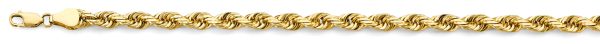 26" Solid Rope 5.6 mm Chain in 14K Yellow Gold