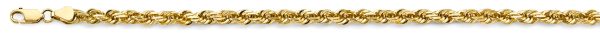 22" 4.7 mm Hollow Rope Chain in 14K Yellow Gold