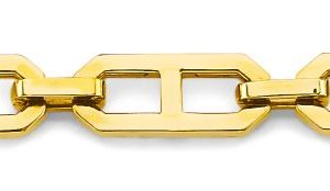 22" 6.0 mm Hollow Mariner 3+1 Chain in 14K Yellow Gold