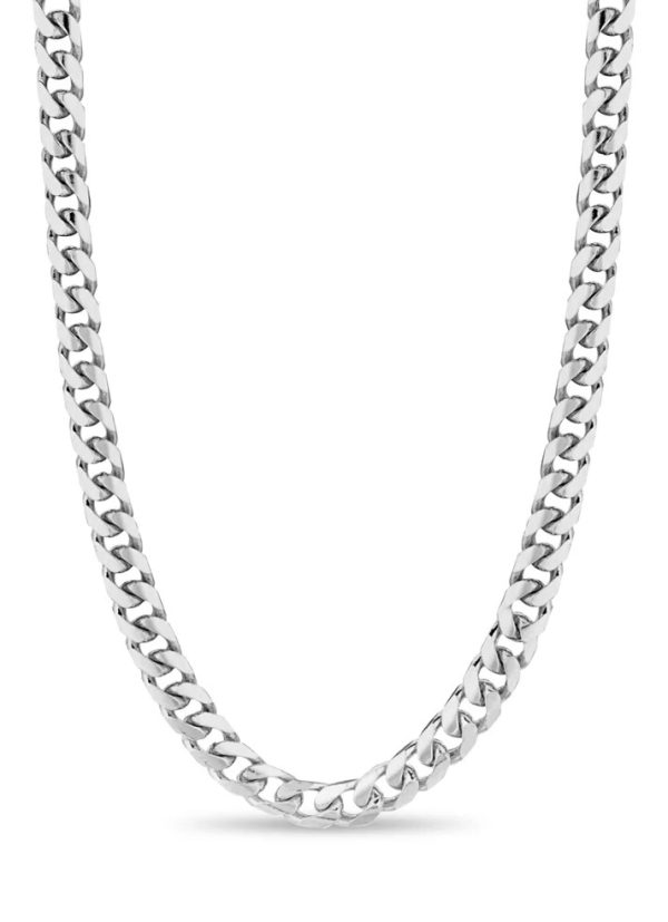 Men's 22" 4.8 mm Miami Cuban Link Necklace in 14K White Gold