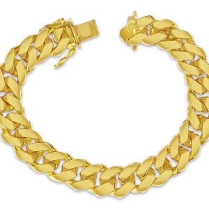 Men's 8.5" 8.3 mm Miami Cuban Link Bracelet in 14K Yellow Gold