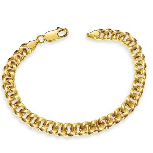 Men's 9.0" 14.0 mm Miami Cuban Link Bracelet in 14K Yellow Gold