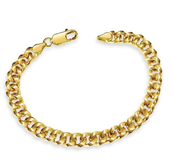 Men's 9.0" 14.0 mm Miami Cuban Link Bracelet in 14K Yellow Gold