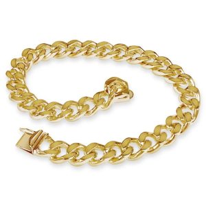 Men's 8.5" 8.0 mm Miami Cuban Link Bracelet in 14K Yellow Gold