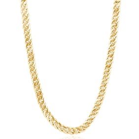 Men's 8.0 mm 24" Cuban Link Necklace in 14k Yellow Gold